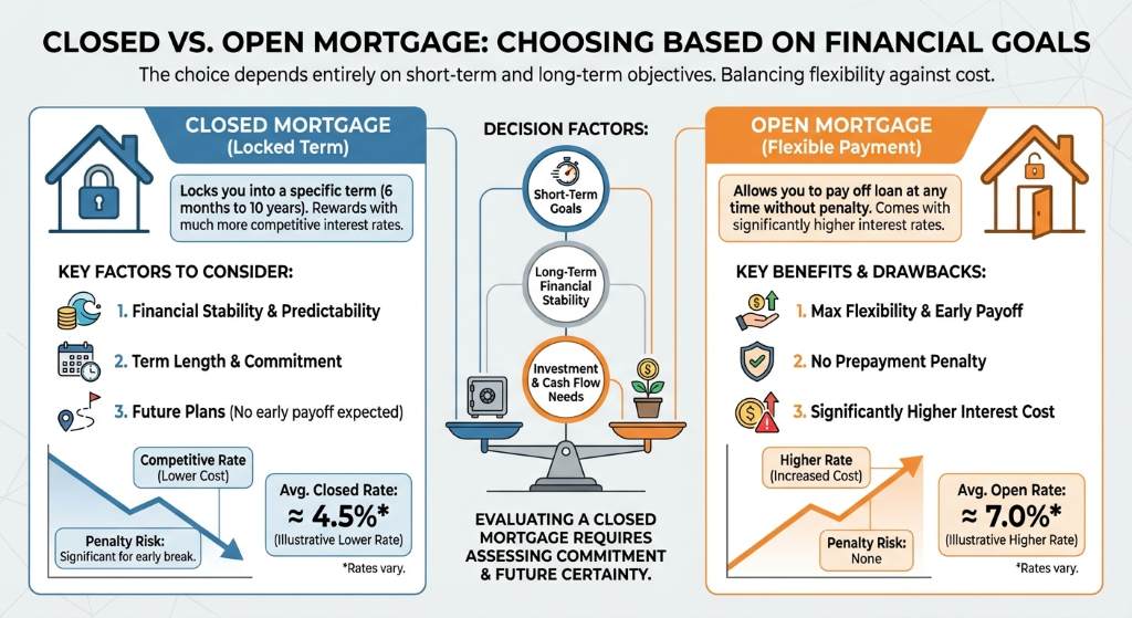 Closed Mortgages vs. Open Mortgages: Making the Right Choice