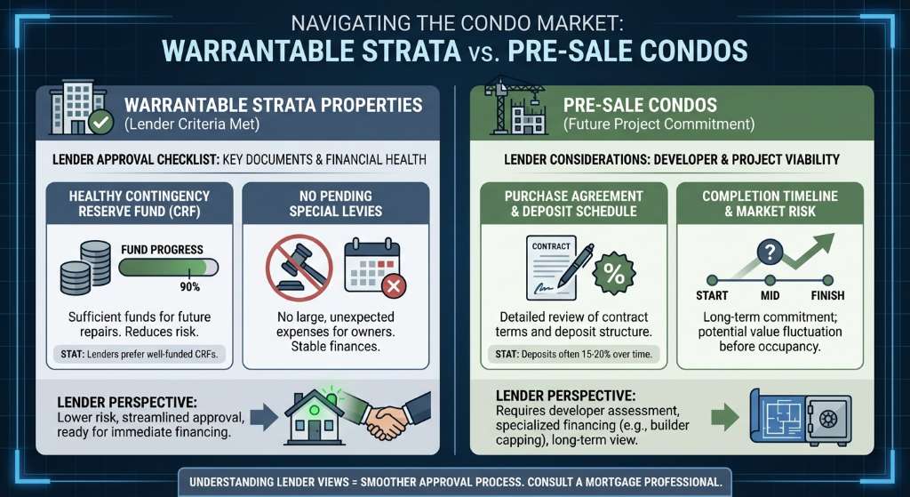 Navigating Warrantable Strata and Pre-Sale Condos