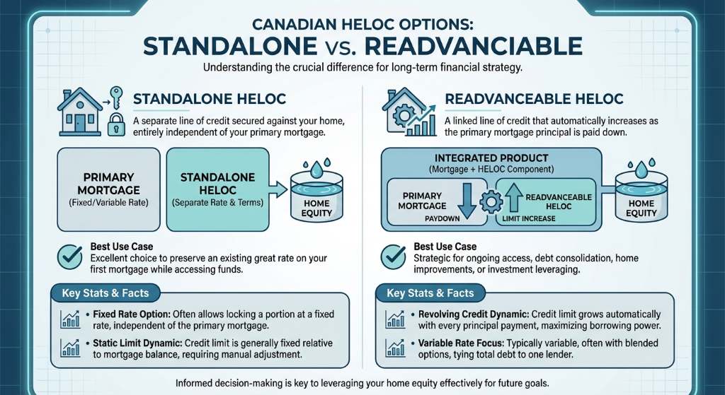 Standalone vs. Readvanceable HELOCs: Which is Right for You?