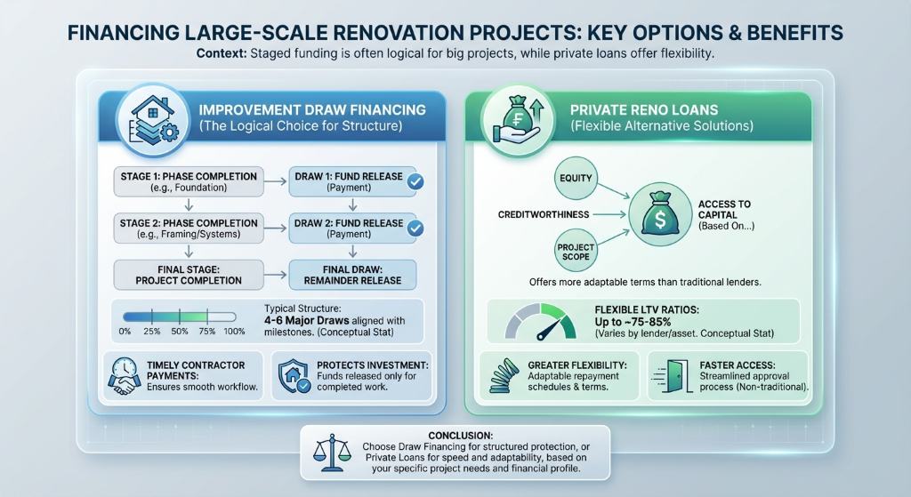 Improvement Draw Financing and Private Reno Loans