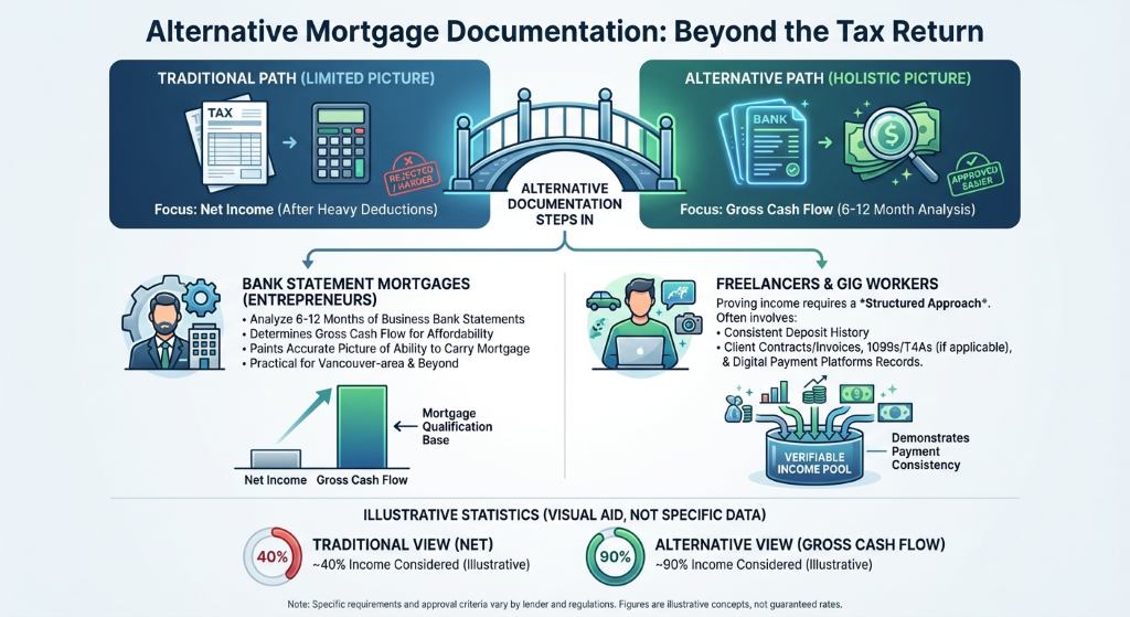 Navigating Bank Statement Options and Gig Economy Proofs
