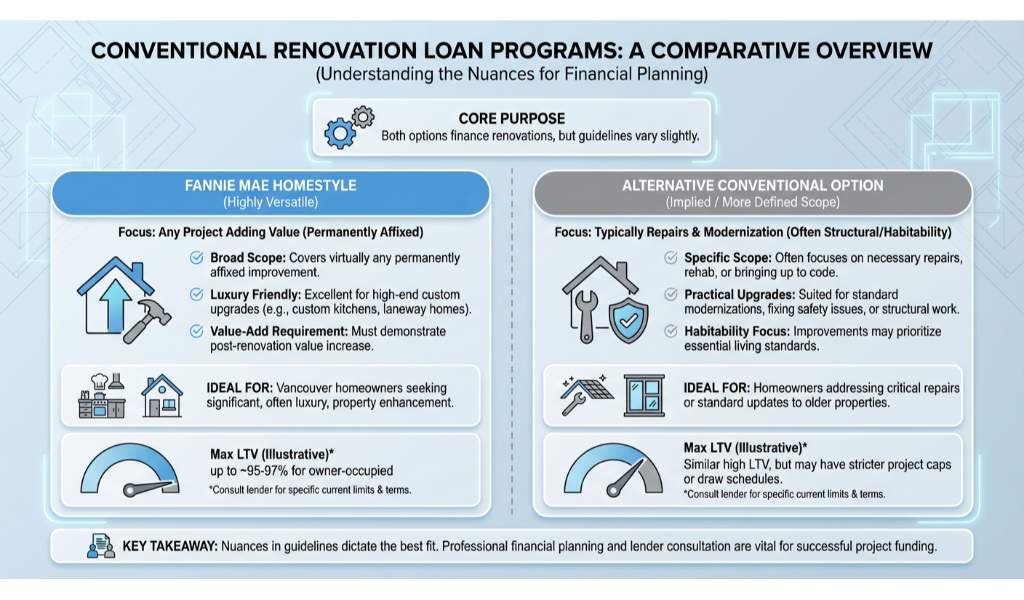 Fannie Mae HomeStyle vs. Freddie Mac CHOICERenovation