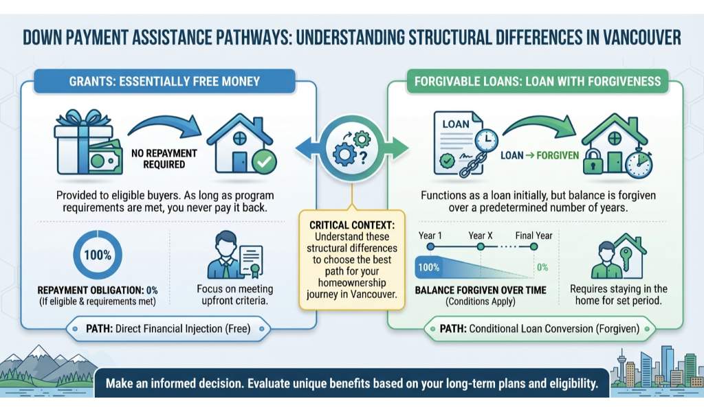 Types of Down Payment Assistance: Grants, Forgivable Loans, and Second Liens