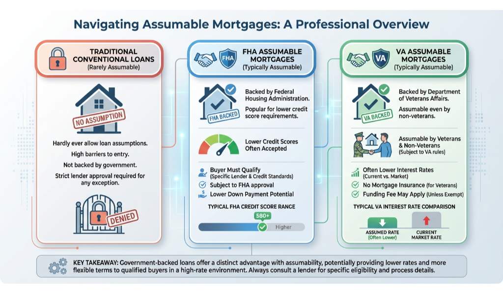 Types of Assumable Mortgages: FHA, VA, and USDA